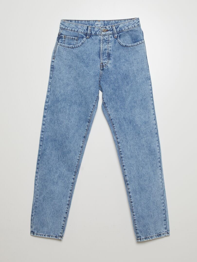 Calça jeans reta - AZUL