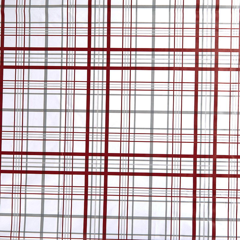 Vaxduk 140x240 cm rutig röd