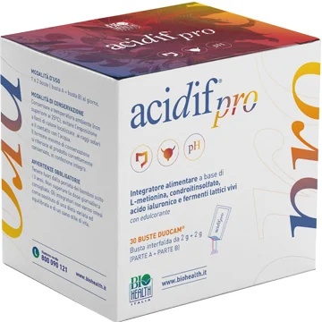 Complément alimentaire BIOHEALTH Acidif Pro, 30 sachets