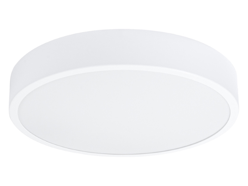 Plafon Onyx LED 40 cm aluminiowy biały