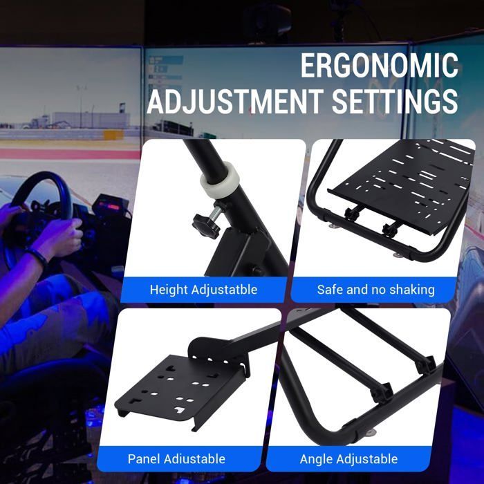 Triumpunpre Support de Volant de Course Pliable X-Type pour simulateur – Compatibilité Xbox 360, PS5, PC