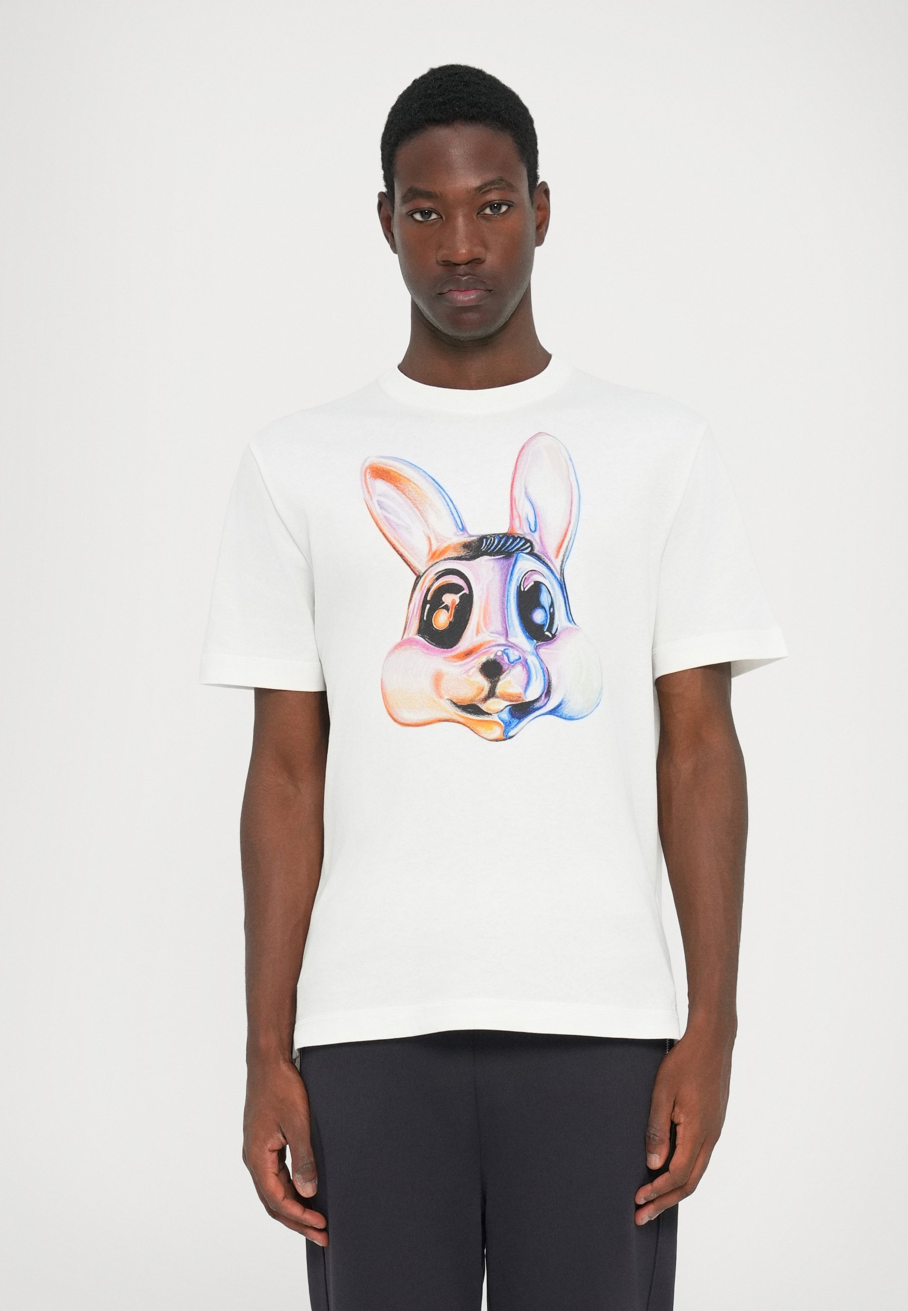 PS Paul Smith HEREN KONIJN - T-shirt met print - wit