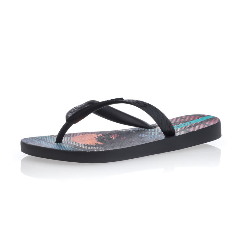 Svarte gutteflip-flops / Thong-sandaler