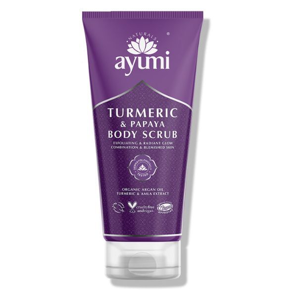 Ayumi Naturals tělový peeling s arganovým olejem a kurkumou 200ml