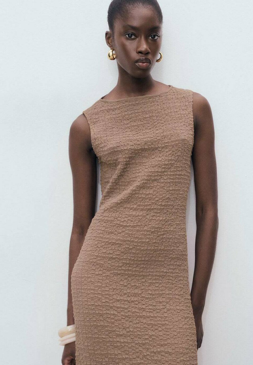 Abito Mango Shift - beige