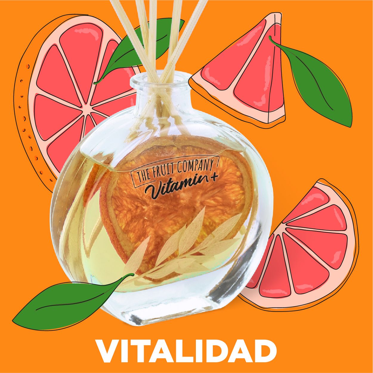 Mikado rozā greipfrūtu vitamīnu infūzija Gaisa atsvaidzinātāji un sveces