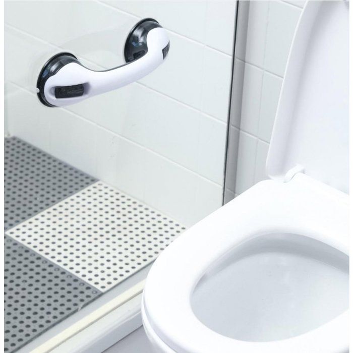Safety Grab Bar with Suction Cups for Bathroom, Non-Slip Support, Shower or Bathtub Mobility Aid, Easy Installation