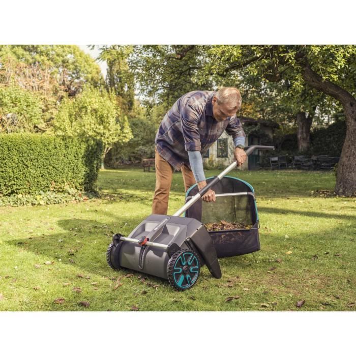 GARDENA Bladverzamelaar - 3565-20 | Werkbreedte: 49 cm, opvangbak van 90 liter, bladverzamelaar, bladblazer