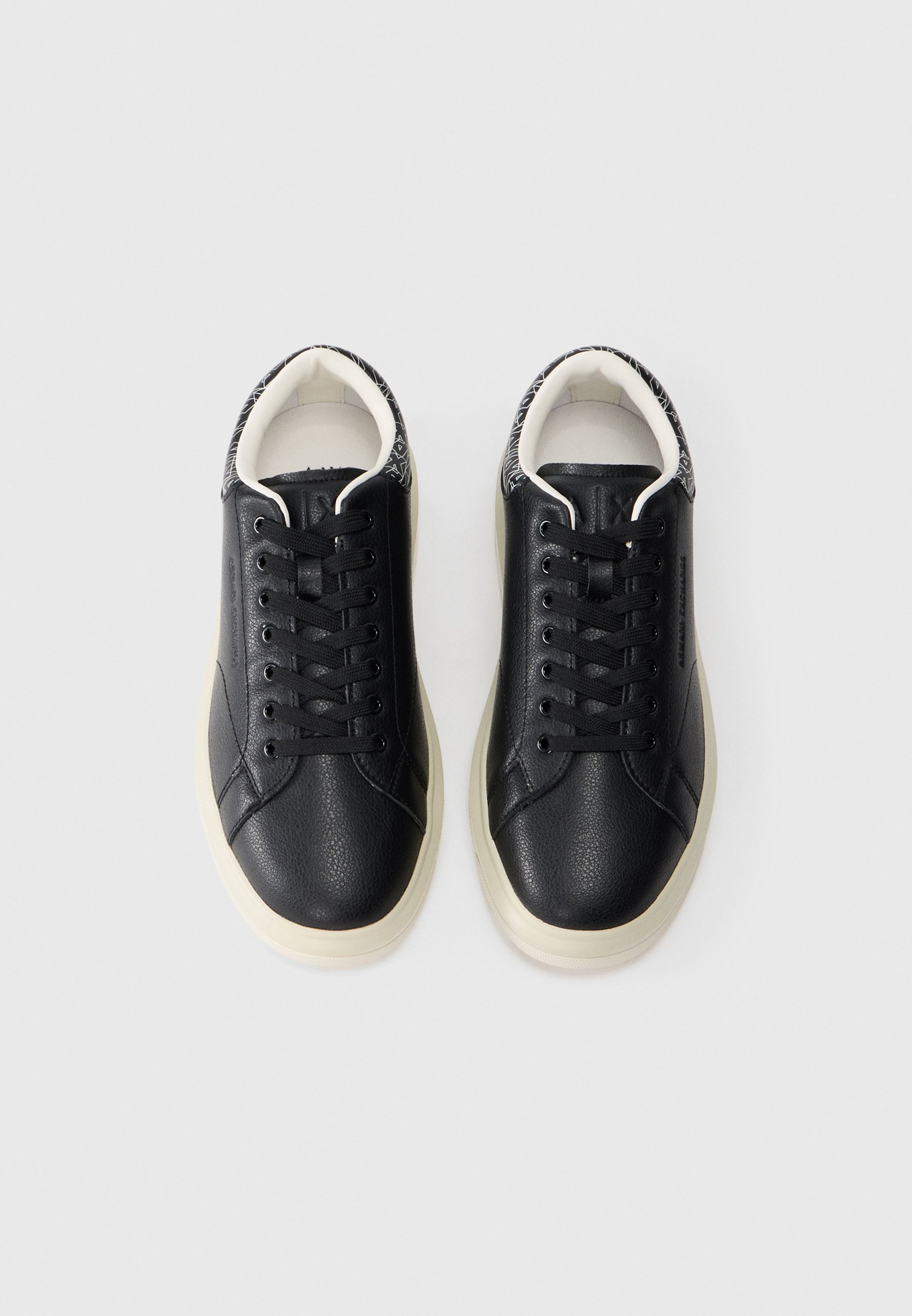 Armani Exchange VENICE - Baskets - noir/blanc cassé
