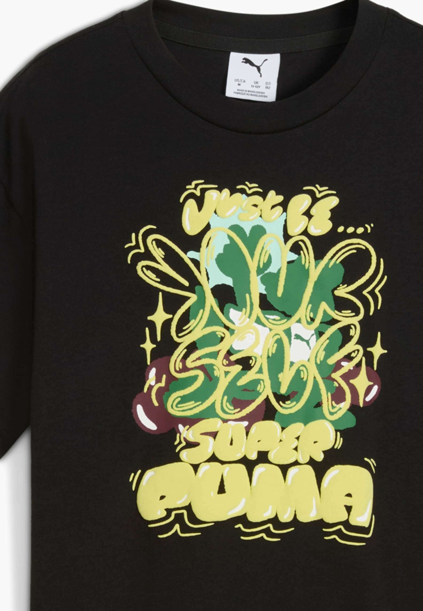T-shirt imprimé Puma GRAPHIC SUPER - noir