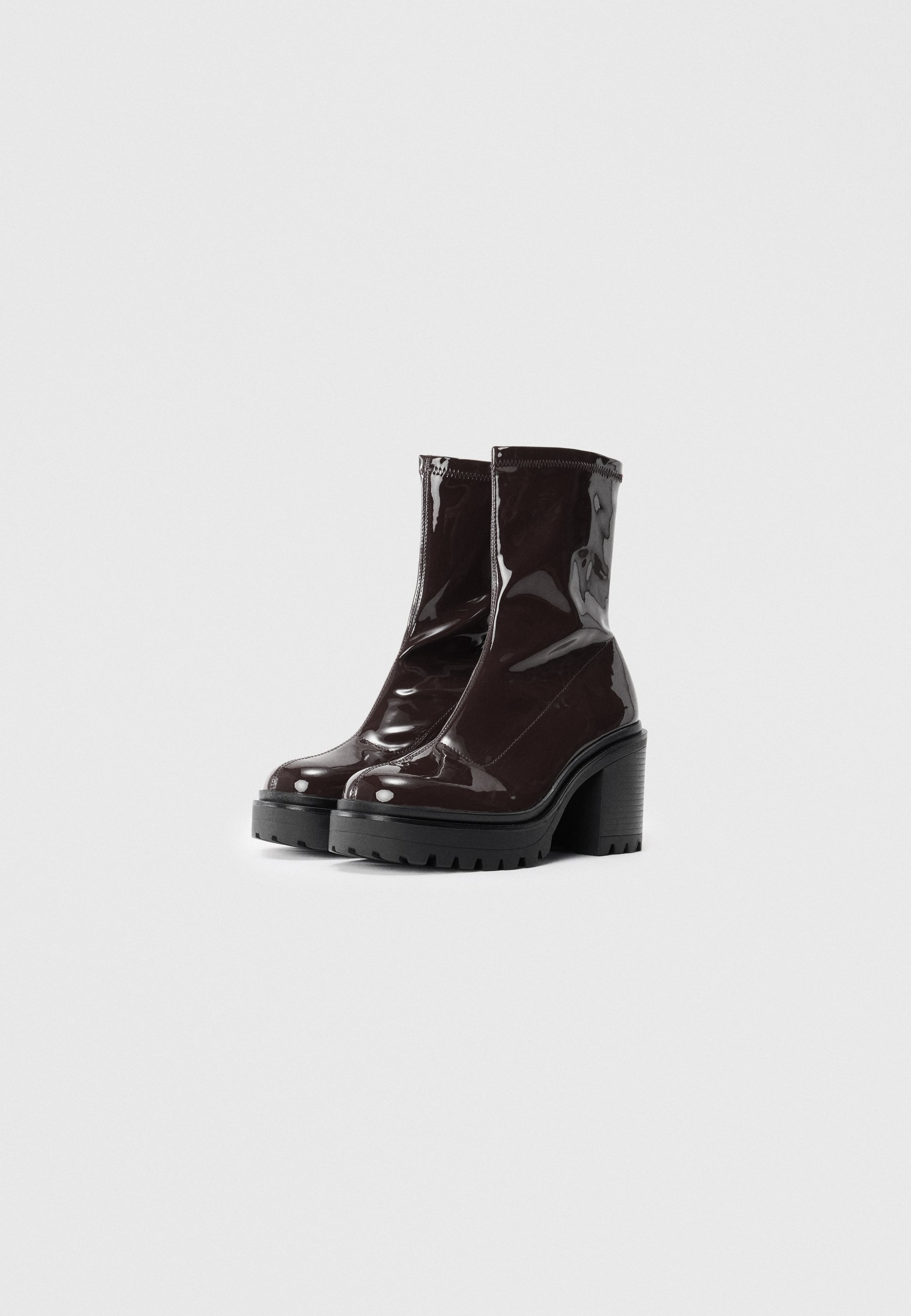 Even&Odd Stiefeletten mit hohem Absatz – braun