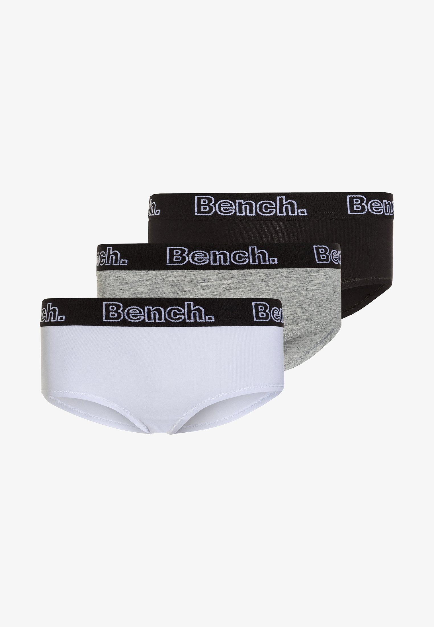 Bench 3 PACK - Nohavičky - čierna/sivá/biela