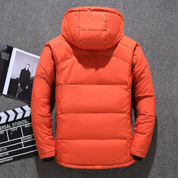 Chaqueta de plumas para hombre FUNMOON - Otoño/Invierno - Capa gruesa - Azul