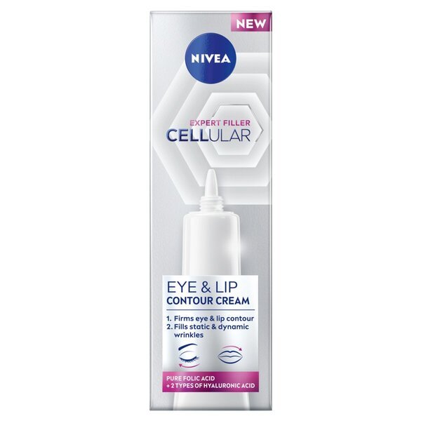 NIVEA Cellular Expert Filler krema proti staranju za predel okoli oči in ustnic 15 ml - za zrelo kožo