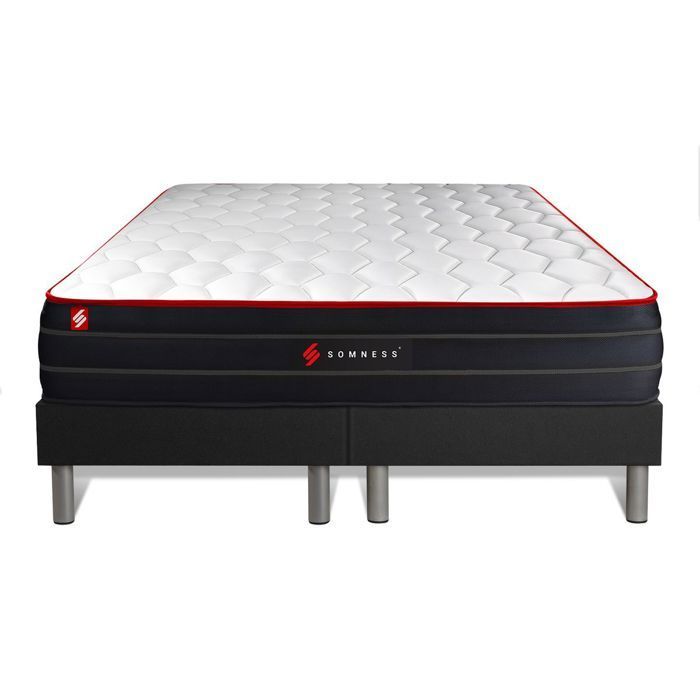 Double bed base set + BOOST pocket spring and memory foam mattress 160x200