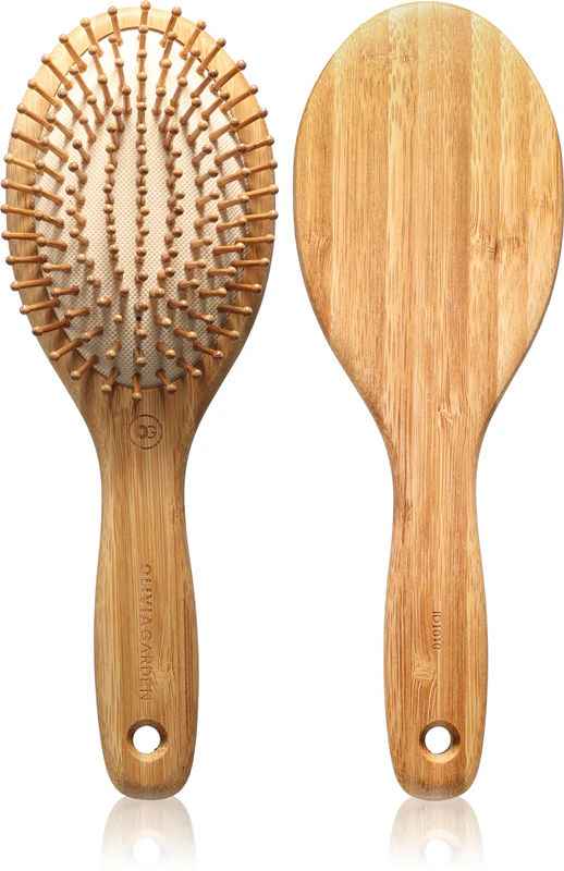 Olivia Garden Bamboo Touch plochý kartáč na vlasy a pokožku hlavy