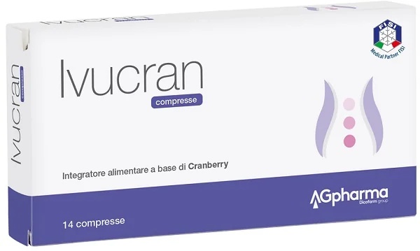 AG PHARMA Ivucran voedingssupplement voor de gezondheid van de urinewegen, 14 tabletten