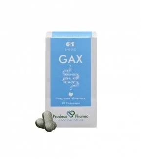 GSE Gse Gax voedingssupplement ter ondersteuning van de darmbeweging, 60 tabletten, vermindert overmatige winderigheid.