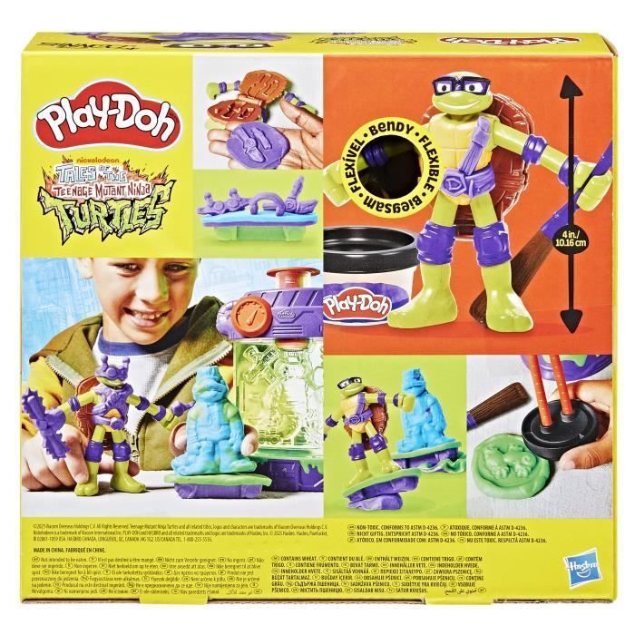 Play-Doh Les Tortues Ninja Station de mutation, coffret de pâte à modeler, loisirs créatifs pour enfants, dès 4 ans