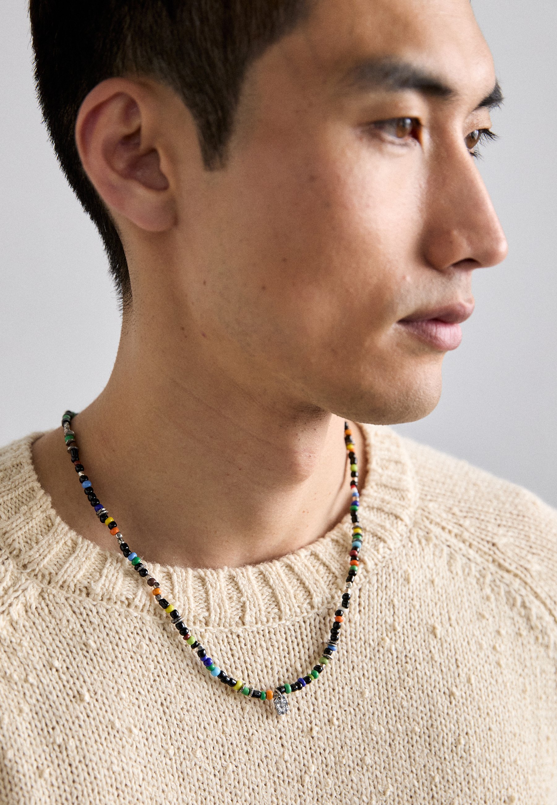 Collier Paul Smith pour homme, perles d'artiste, unisexe - Collier - multicolore