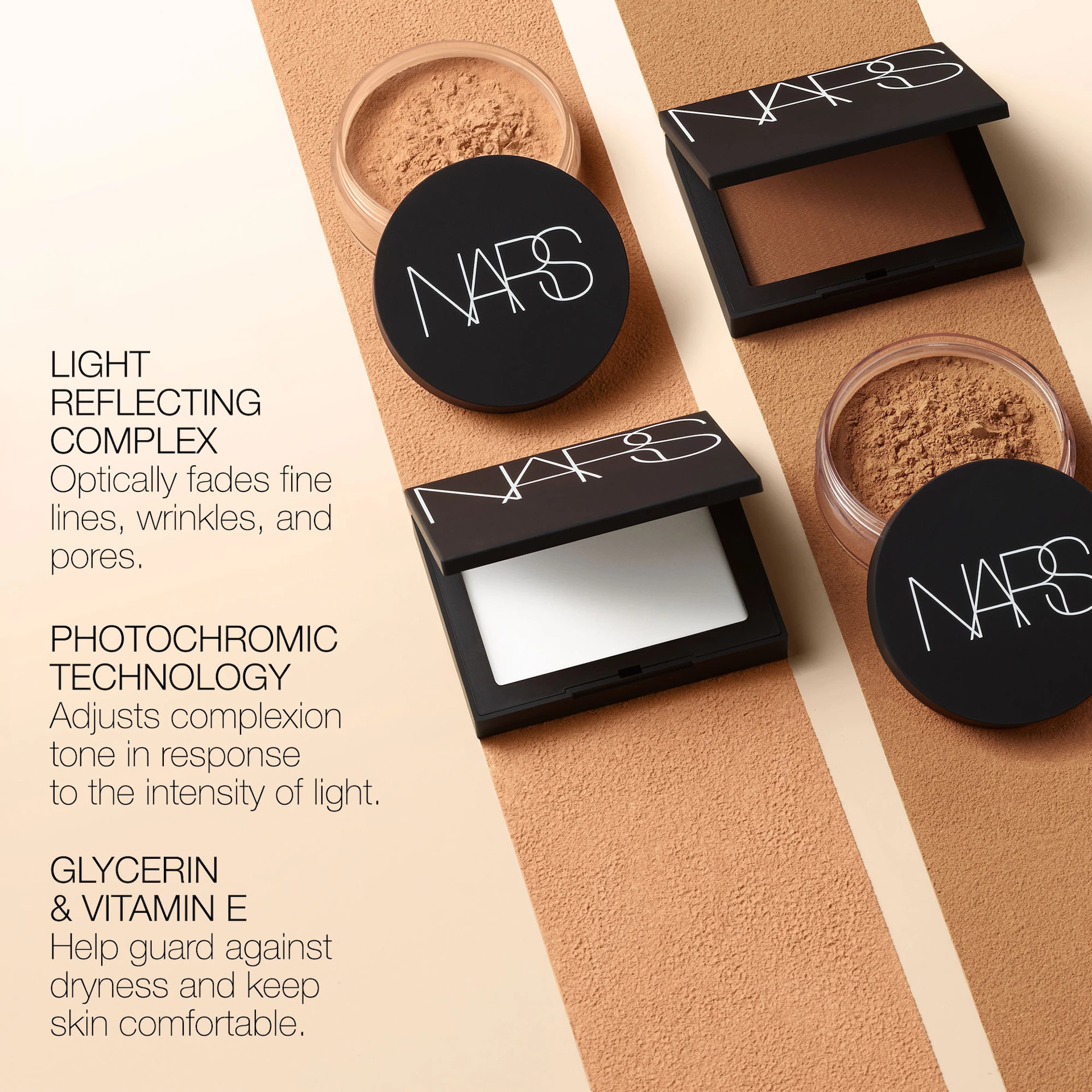 Pudră fixatoare reflectorizantă - Pudră liberă Crystal - NARS