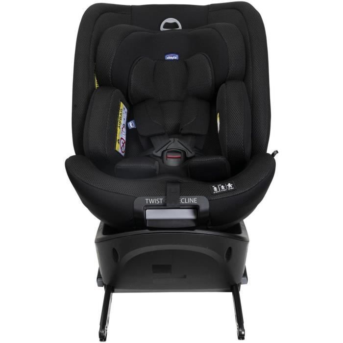 Silla de coche Chicco Everone - Grupo 0/1/2/3 - i-Size - Giratoria - Reclinable - Reductora - Negra