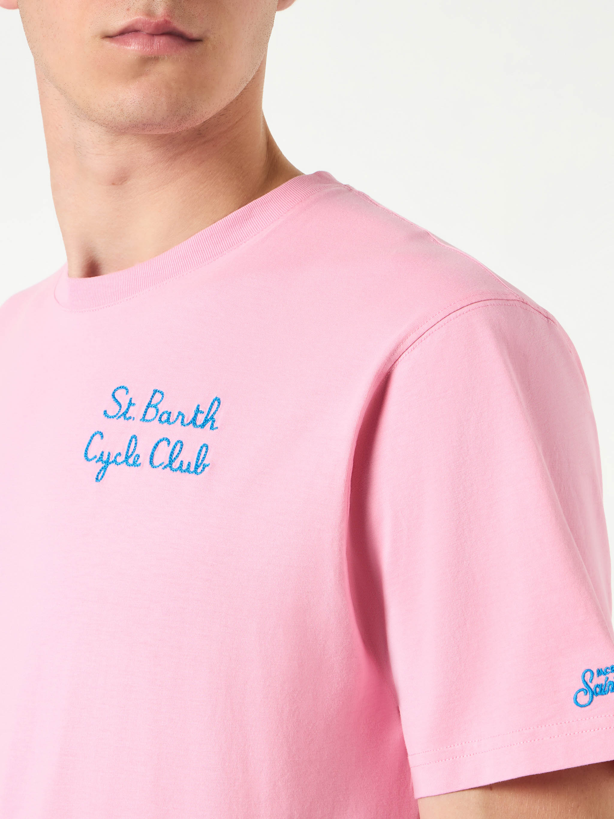 Heren katoenen T-shirt met Homer Simpson fietsprint | EDITION
