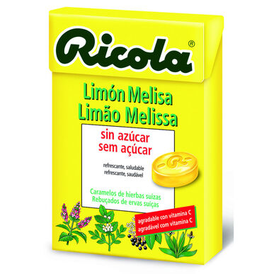 Ricola Rebuçados schweiziske urter citron og melissa uden sukker 50 g 50 g