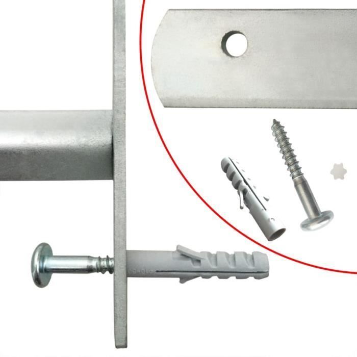 Reja de seguridad ajustable para ventanas - MOTHINESSTO - LY2525 - Acero galvanizado - Manual - No
