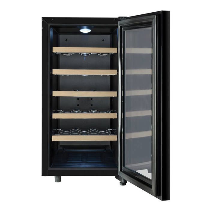 CUVEE18 – Cave à vin – Climadiff – 18 bouteilles – 1 zone – 34,5 × 48,5 × 67,0 cm – Classe E – 22 dB