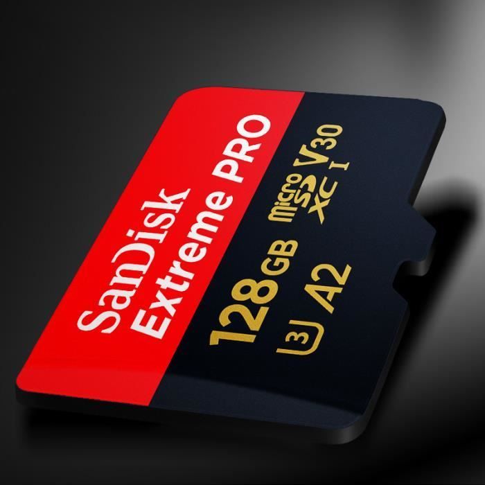 Tarjeta de memoria SanDisk Extreme Pro de 128 GB (microSD). Adaptador SD incluido.