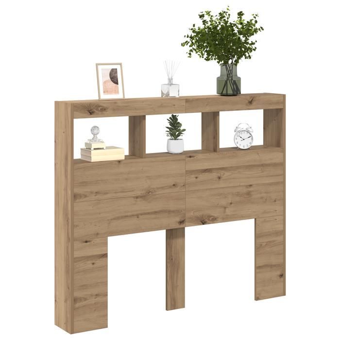 Cabecero de roble artesanal vidaXL, madera de ingeniería, 869112