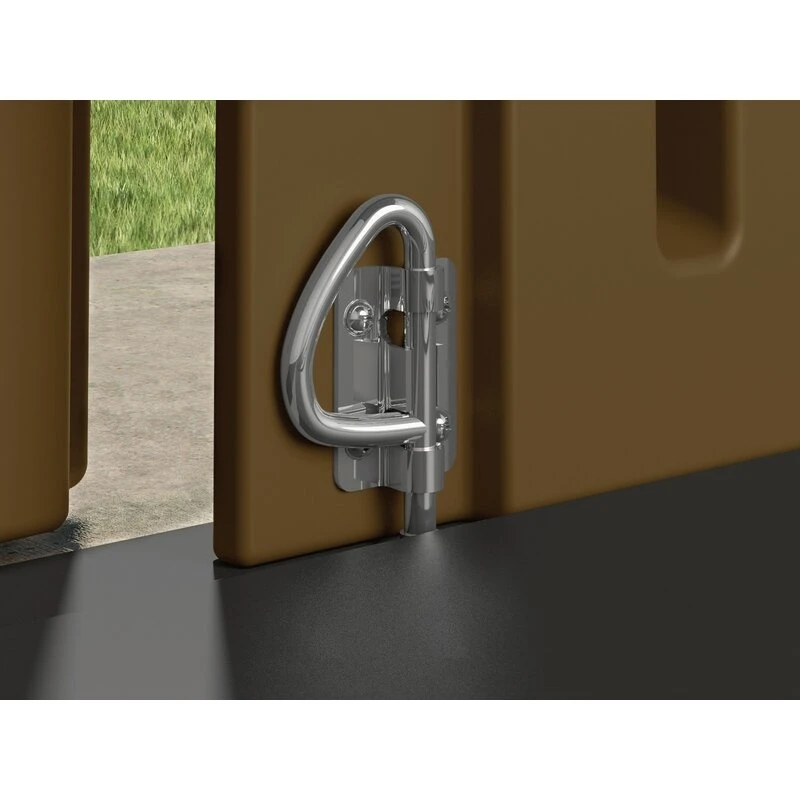 Everett Outdoor kunststof opbergloods van 1,80 m breed x 90 cm diep