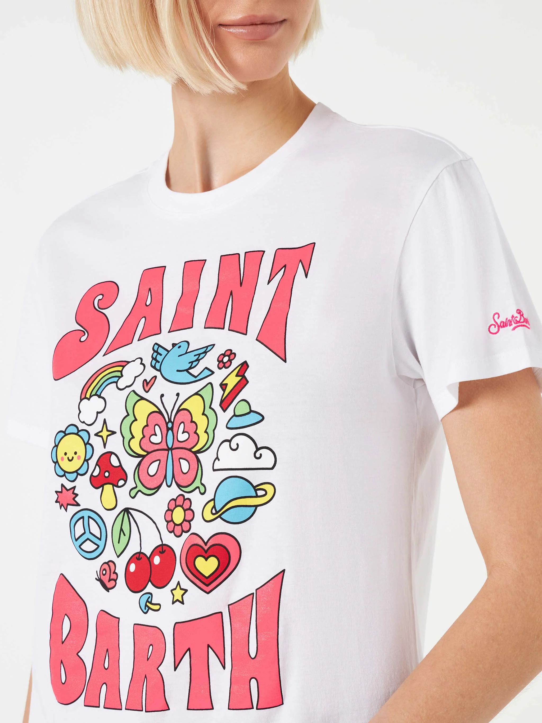 Ženska pamučna majica s printom Saint Bartha