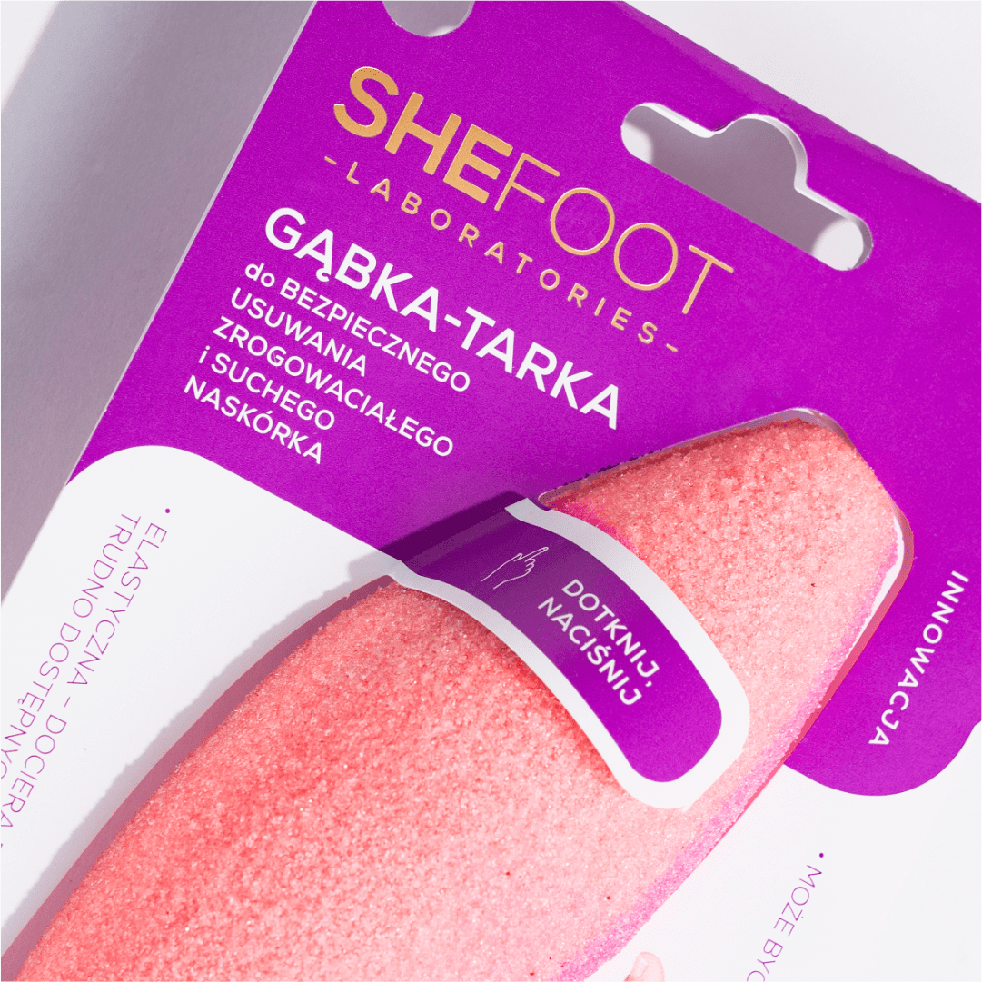 Râpe éponge Shefoot pour les talons et l'élimination sûre des cuticules, 1 pièce.