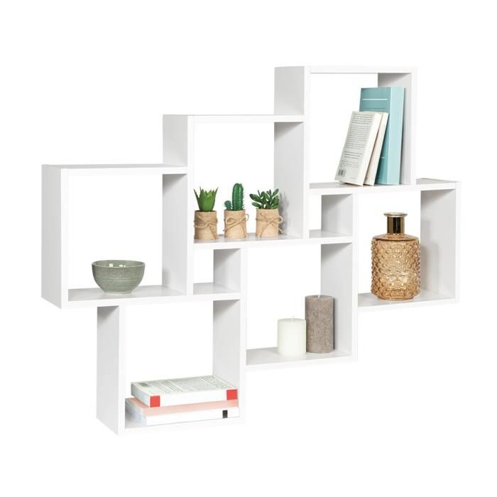 IDMARKET LUCAS Witte Dubbele Wandplank