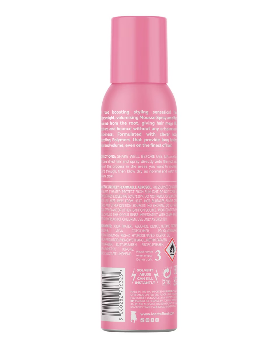 LEE STAFFORD Spray Spray Volum Plump Up The Volume Root Boost Mousse