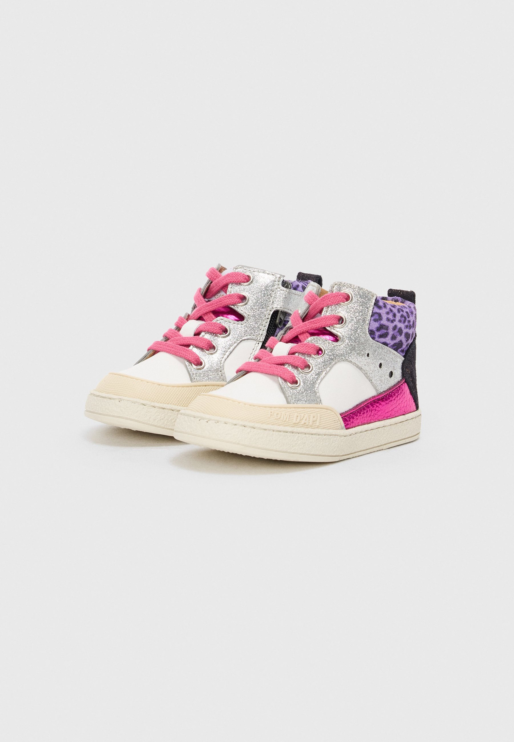 POM D'API MOUSSE BUMP UNISEX - High-Top-Sneaker - Off-White/Lila