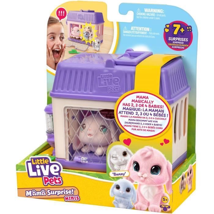 Playset - LITTLE LIVE PETS - Mama Surprise Bunnies - Babies included - Customizable accessories