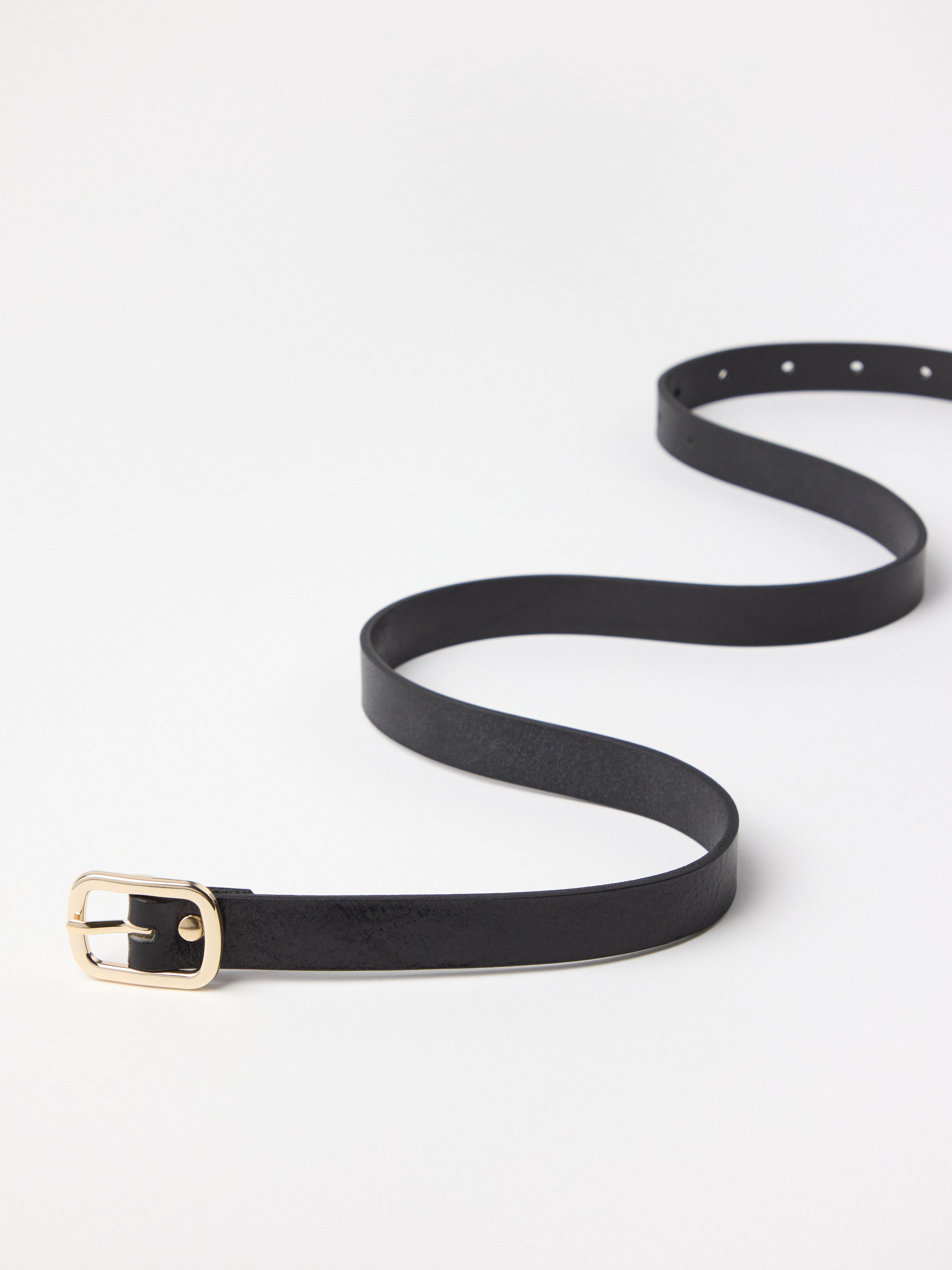 Ceinture en cuir noir