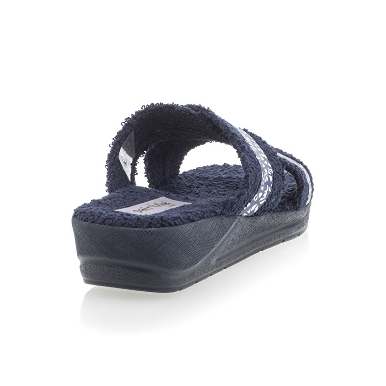 Blaue Damenpantoffeln