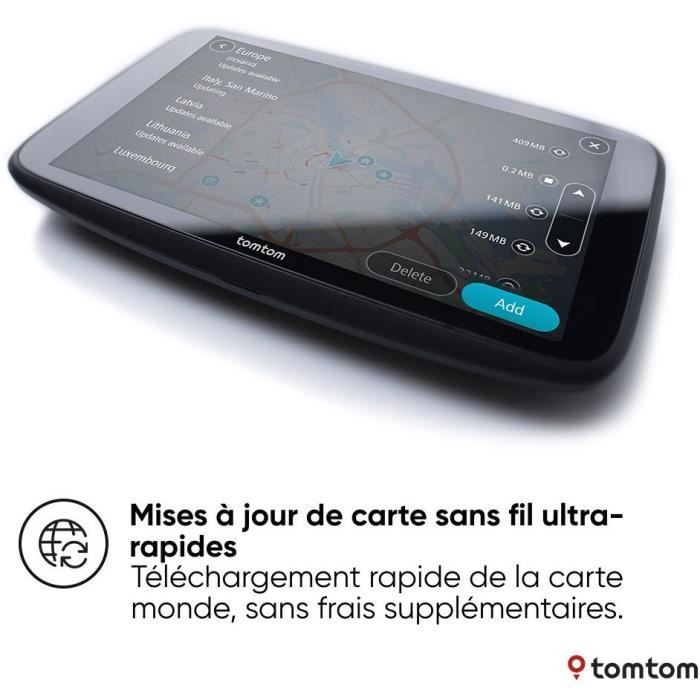 TomTom GO Superior 7 - GPS para coche - Pantalla de 7 pulgadas - TomTom Traffic - Incluye 2 años de servicios Premium - Mapa mundial