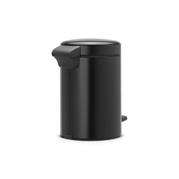 Pedal bin - BRABANTIA - NewIcon - 3L - Matte black - Odor-proof closure