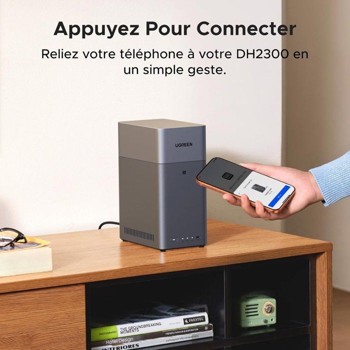 Servidor NAS - UGREEN - DH2300 - 2 baias - 4 GB
