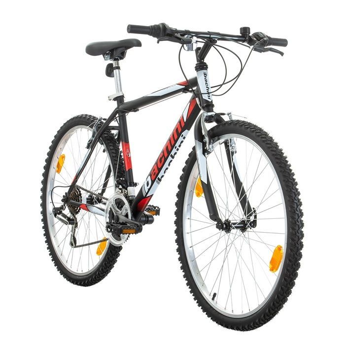 Mountain bike da uomo da 26 pollici, 18 velocità, freni V-brake + trasmissione Shimano (Offerta speciale: pompa e parafanghi inclusi)