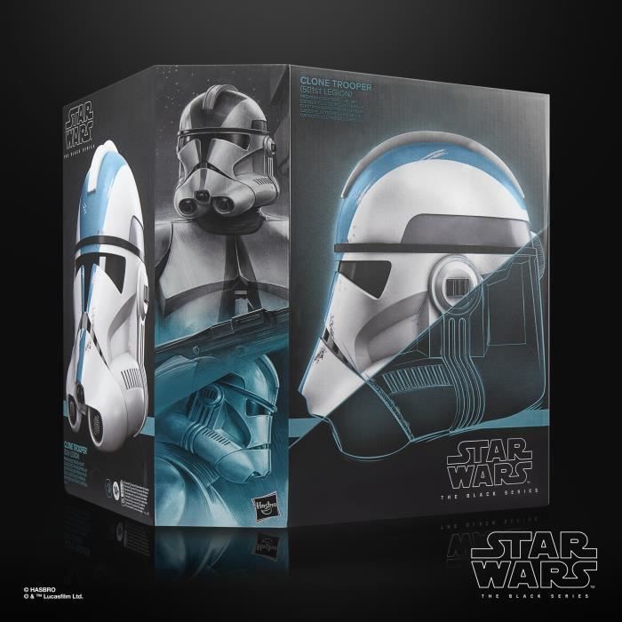 Casco elettronico premium da Clone Trooper della 501ª Legione, articolo per cosplay, età 14+, Star Wars The Black Series