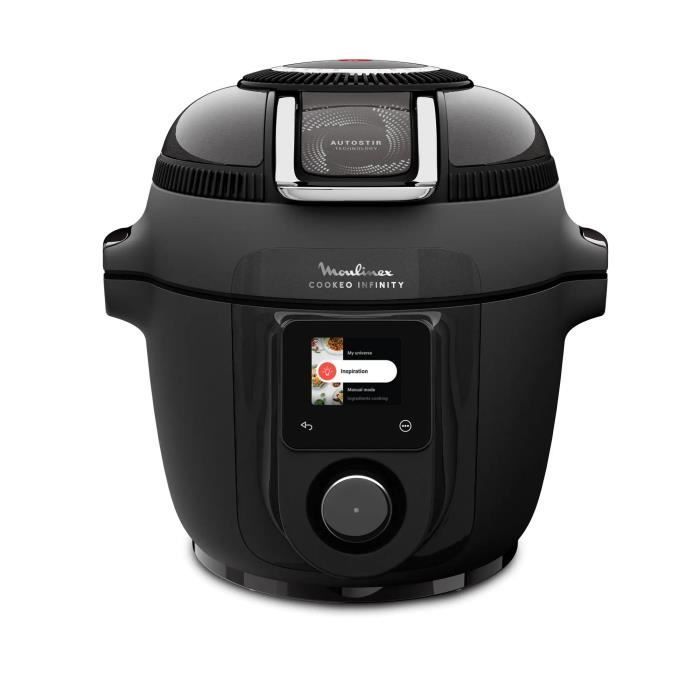 Olla multifunción - MOULINEX - CE9828F0 - Freidora de aire y cocción a presión - 20 programas - 6,5 L