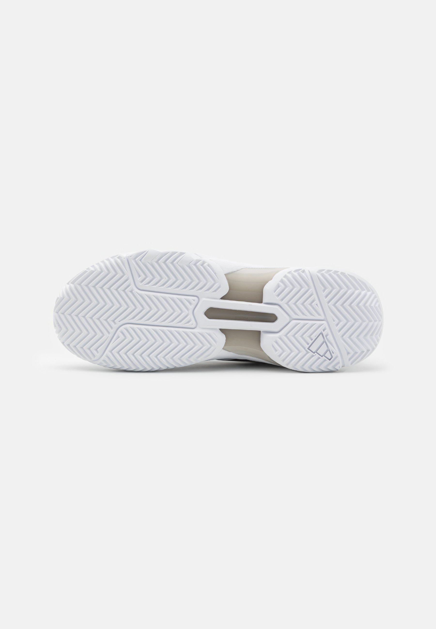adidas Performance JAM CONTROL 3 M - Multicourt tennisschoenen - wolkwit/kernzwart/grijs twee