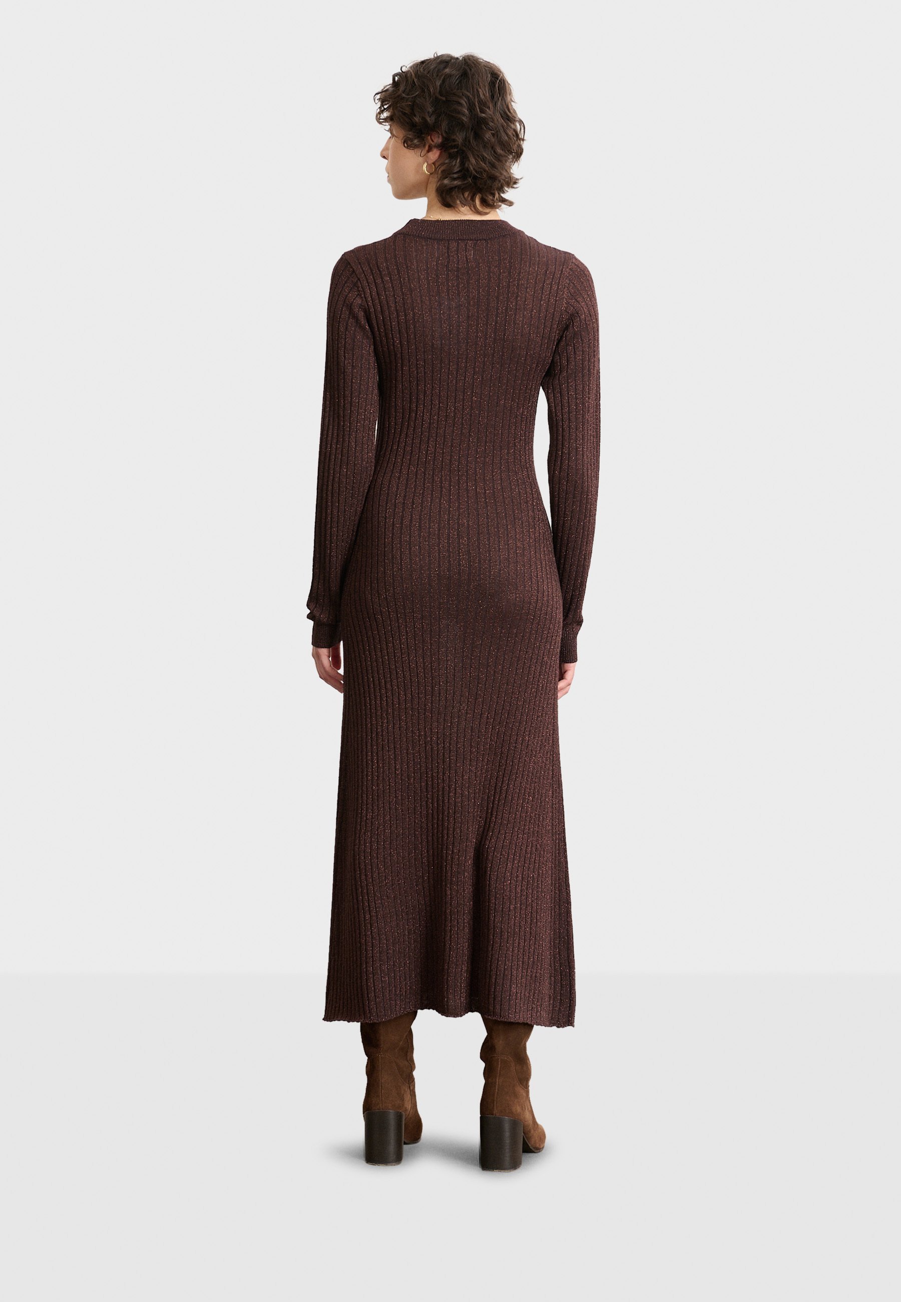 Garance Paris trui-jurk - donkerbruin