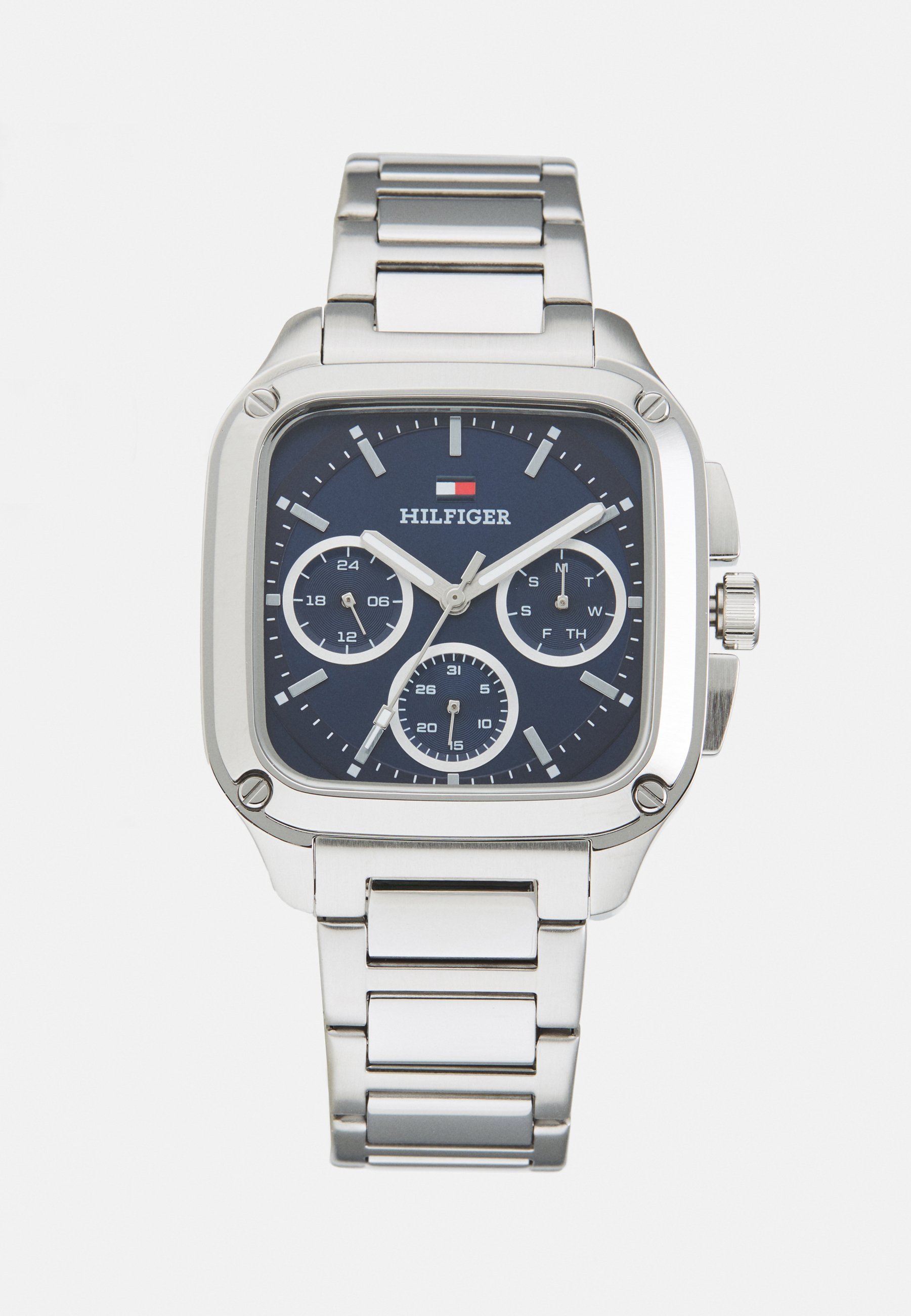 Tommy Hilfiger HERALD - Horloge - zilverkleurig/blauw